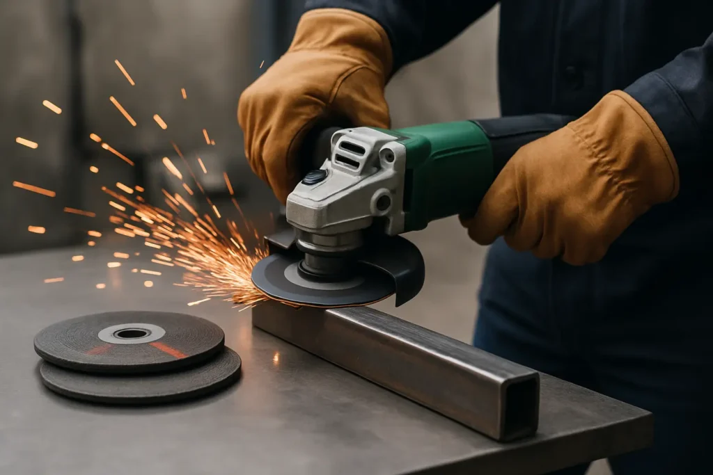 Metall schneiden mit dem Winkelschleifer: welche Scheibe?