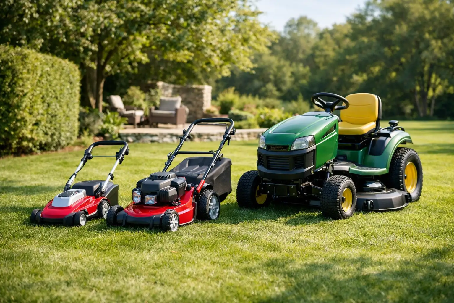 Rasenmäher passend zur Gartengröße