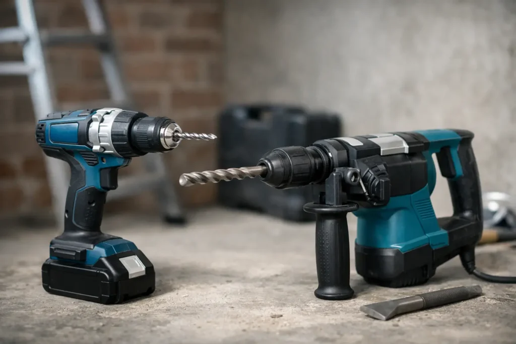 Schlagbohrmaschine oder Bohrhammer?